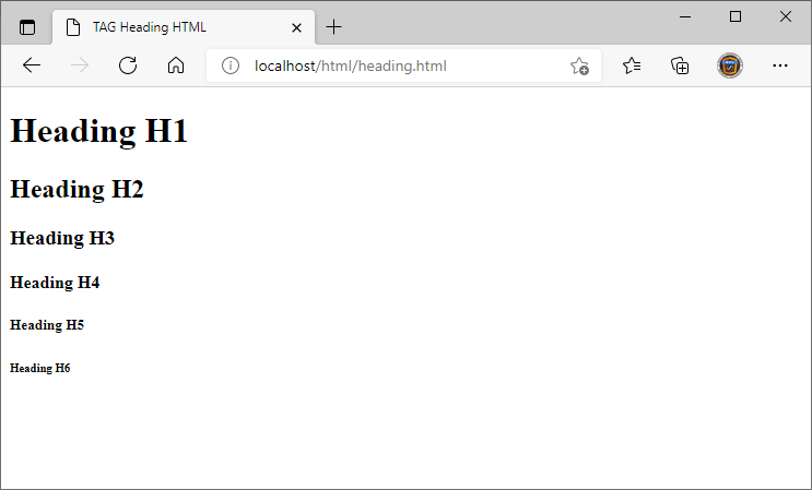 Cara Menggunakan Tag Heading HTML Pada Halaman Website