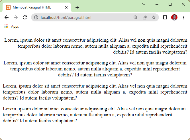 Cara Membuat Paragraf Pada Html Beserta Contohnya Ade Roni Personal Blogs 1522